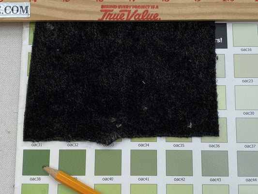 Mohair & Silk Velvet, Seaweed Texture, Deepest Night Green, Black Heavy Duty