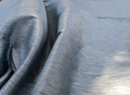 Scalamandre Diffusion Taffeta Ice Blue Iridescent Silk Taffeta Texture MSRP USD294/y