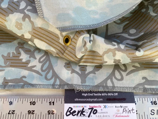 27 Berkbox70 Scalamandre Damask Brown Stripe Square