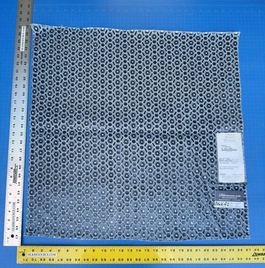 5 Berkbox42 Scalamandre Squares 27x27" Old World Weavers "manetta Ultramarine" Cut Velvet