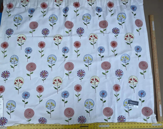 BerkBox44-1 Scalamandre Floral Fancy Blue Coral Embroidery- 1.2 Yards