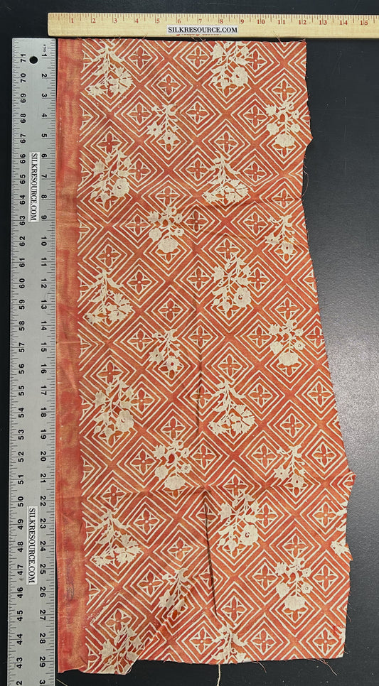 Fortuny Authentic Jupon Bouquet In Bittersweet Coral Pink Red C