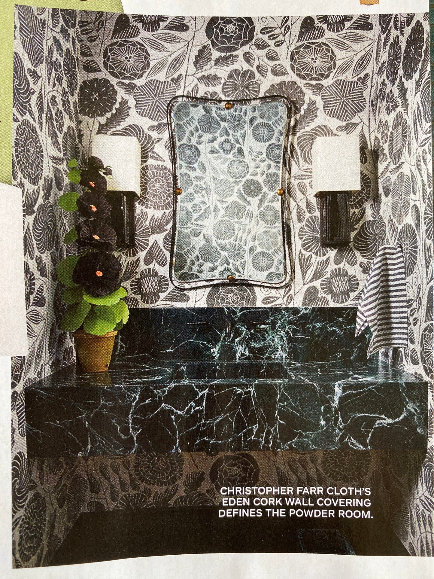 Maxwell Fabrics / Scalamandre "Bon Vivant" Silk Ottoman Paisley In Platinum Black White MSRP USD 319