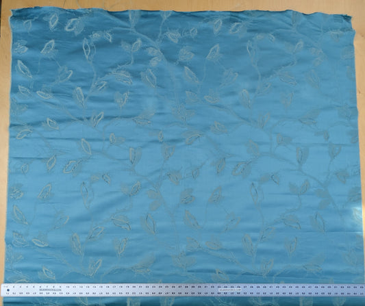 Scalamandre Maharajah Blue Haze Silk Linen Damask Reversible MSRP USD 348/Y