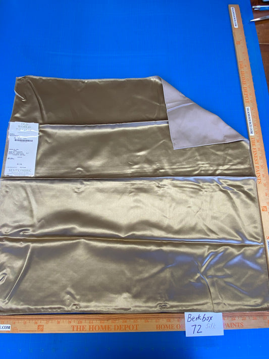 5 Berkbox72 Scalamandre Silk Square Sarin Mushroom Gray Solid MSRP USD300+/Y