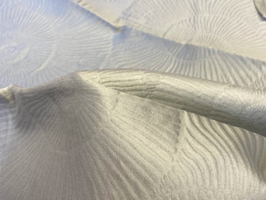 15 Berkbox72 Scalamandre Grey Watkins Silk+Cotton Nautilo Blue Veil MSRP USD312/Y