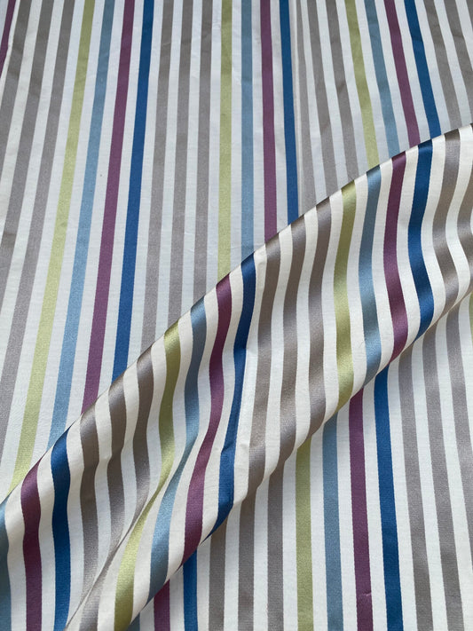 Scalamandre Tribolo Stripe - Silver Blue