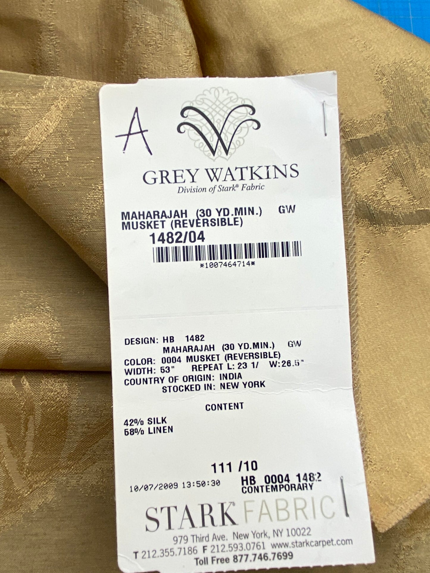 8 Berkbox71 Scalamandre Square Silk Grey Watkins Maharajah Musket Reversible Brown Damask Tree Foliage MSRP USD348/y Piece A