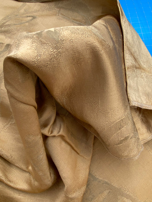 9 Berkbox71 Scalamandre Square Silk Grey Watkins Maharajah Musket Reversible Brown Damask Tree Foliage MSRP USD348/y Piece B