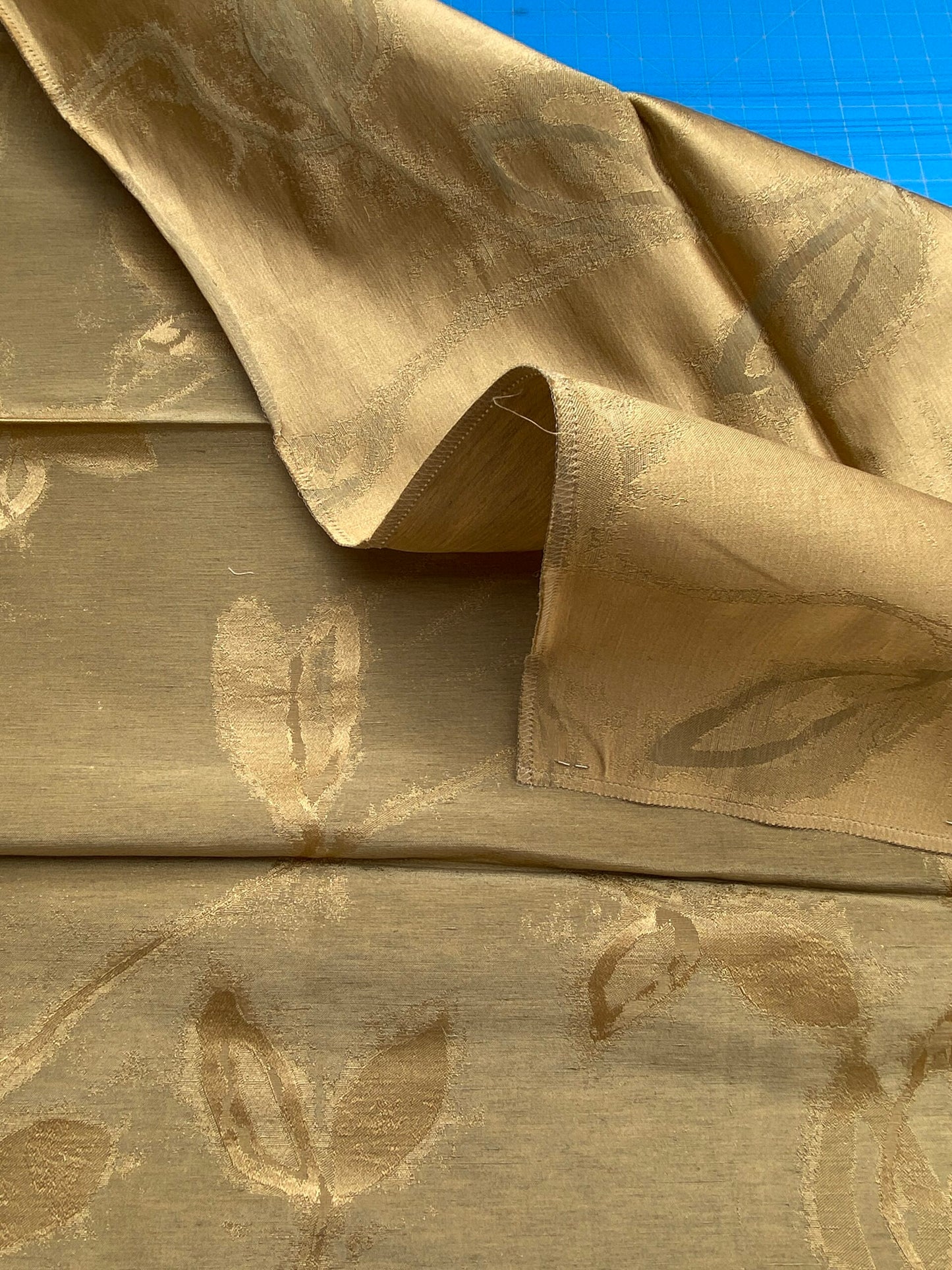 10 Berkbox71 Scalamandre Square Silk Grey Watkins Maharajah Musket Reversible Brown Damask Tree Foliage MSRP USD348/y Piece C