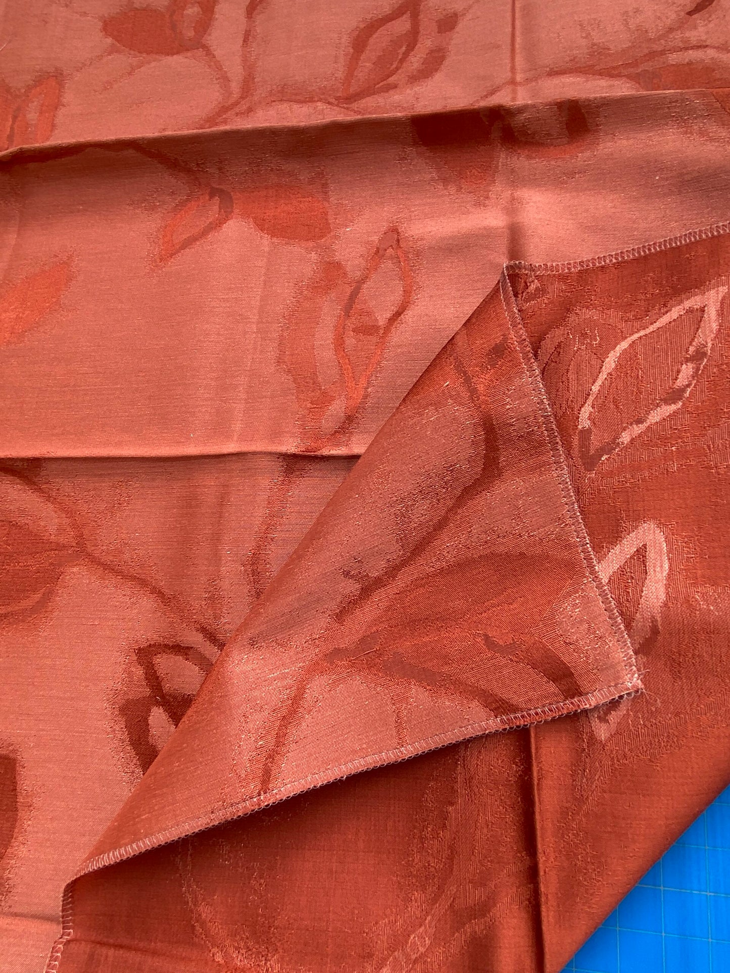 20 Berkbox71 Scalamandre Square Silk Grey Watkins Maharajah Paprika Reversible Red Tree Foliage MSRP USD348/y