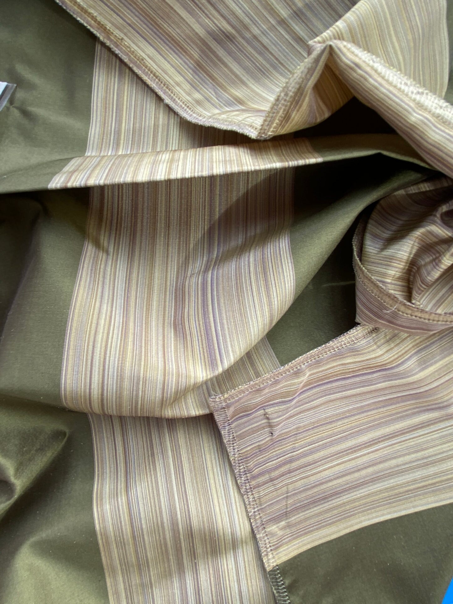 60 Berkbox71 Scalamandre Square Silk by Grey Watkins Ferrara Stripe Green MSRP USD 152/y