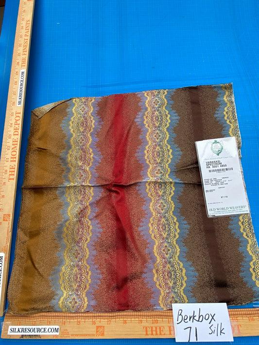 93 Berkbox71 Scalamandre Square Silk by Old World Weavers Varanasi Spectrum MSRP USD 300+/y