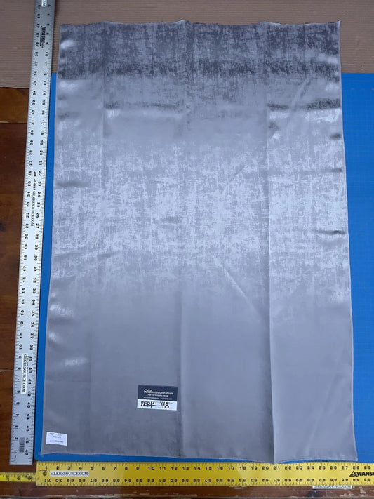 10 Berkbox48 40″x 28″ Scalamandre MONROE Silver Gray Plain Solid Texture