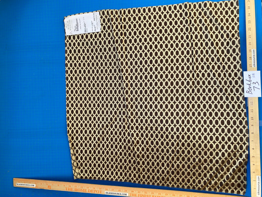 14 Berkbox73 Square Silk by Old World Weavers Jete Espresso Dot Circle Geometric Brown Beige MSRP USD 250/y