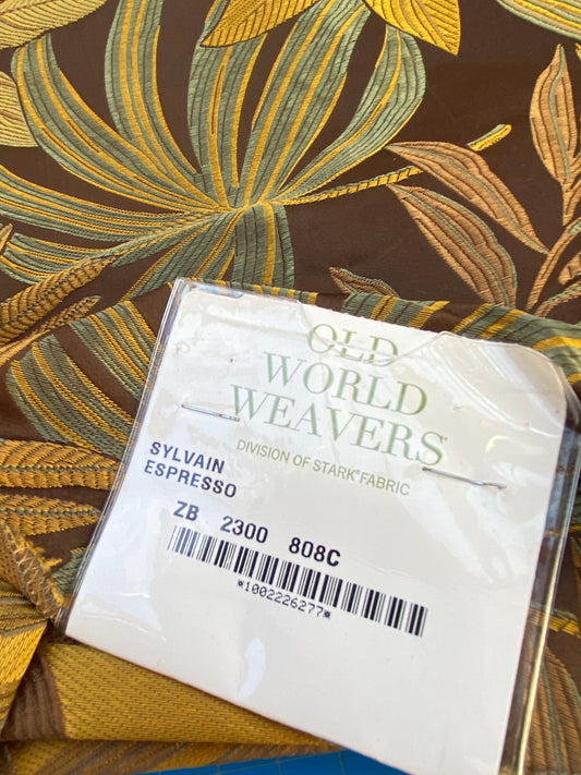 25 Berkbox73 Square Silk by Old World Weavers Sylvain Espresso Brown Tree Foliage MSRP USD 300+/y