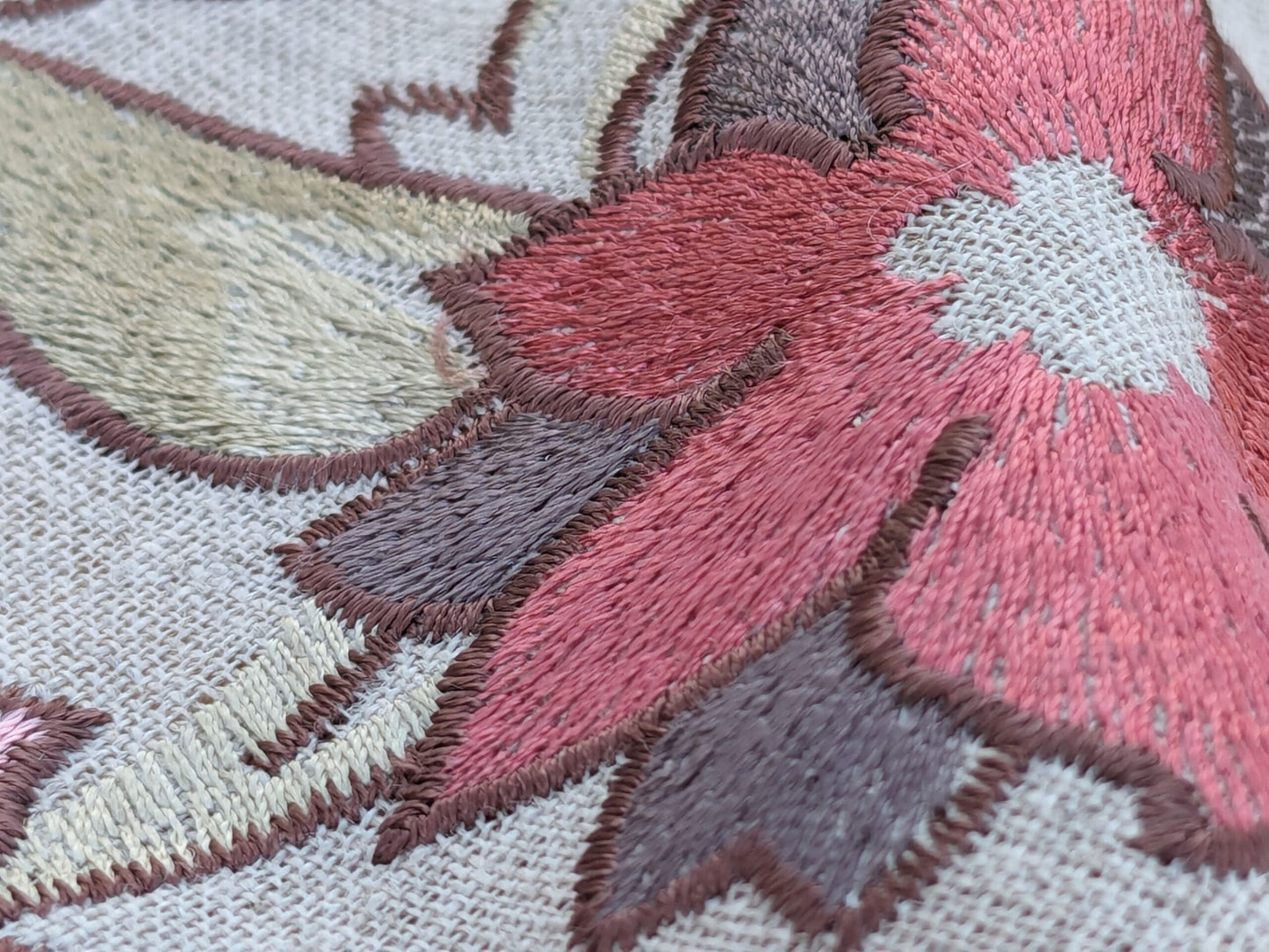 Scalamandre KNOLLWOOD CORAL PEAR Silk Print Cherry Blossom Tree in Spring Pink Green by Old World Weavers MSRP USD320/y