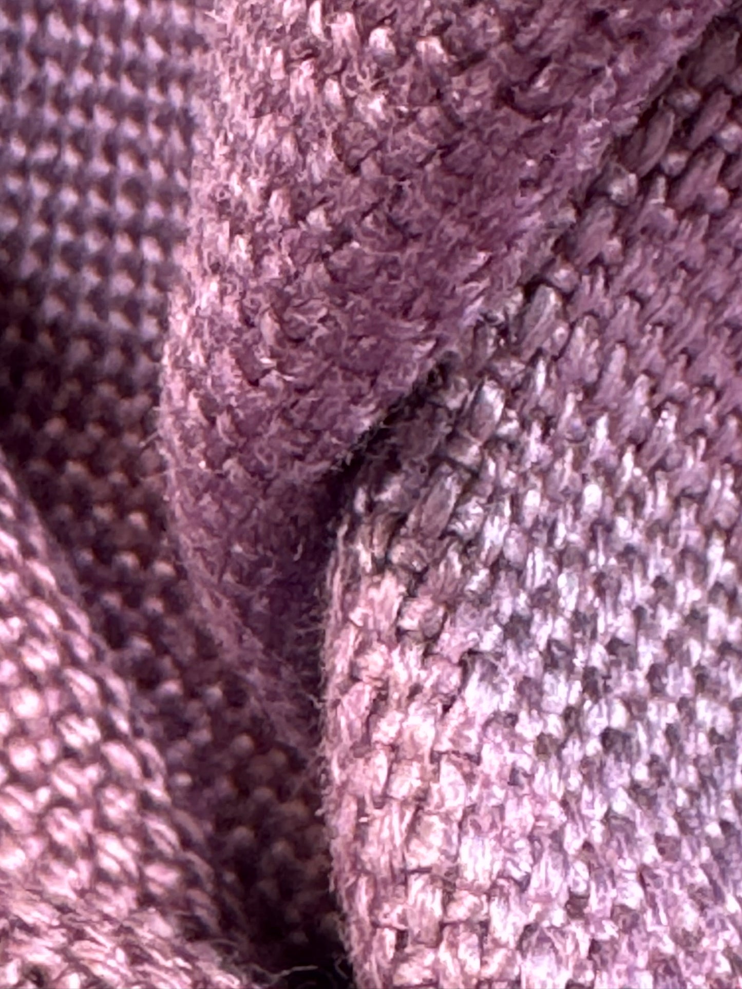 Scalamandre Lakeside Linen Eggplant Purple Solid Texture 100% Linen -By The Yard - MSRP USD 158/y