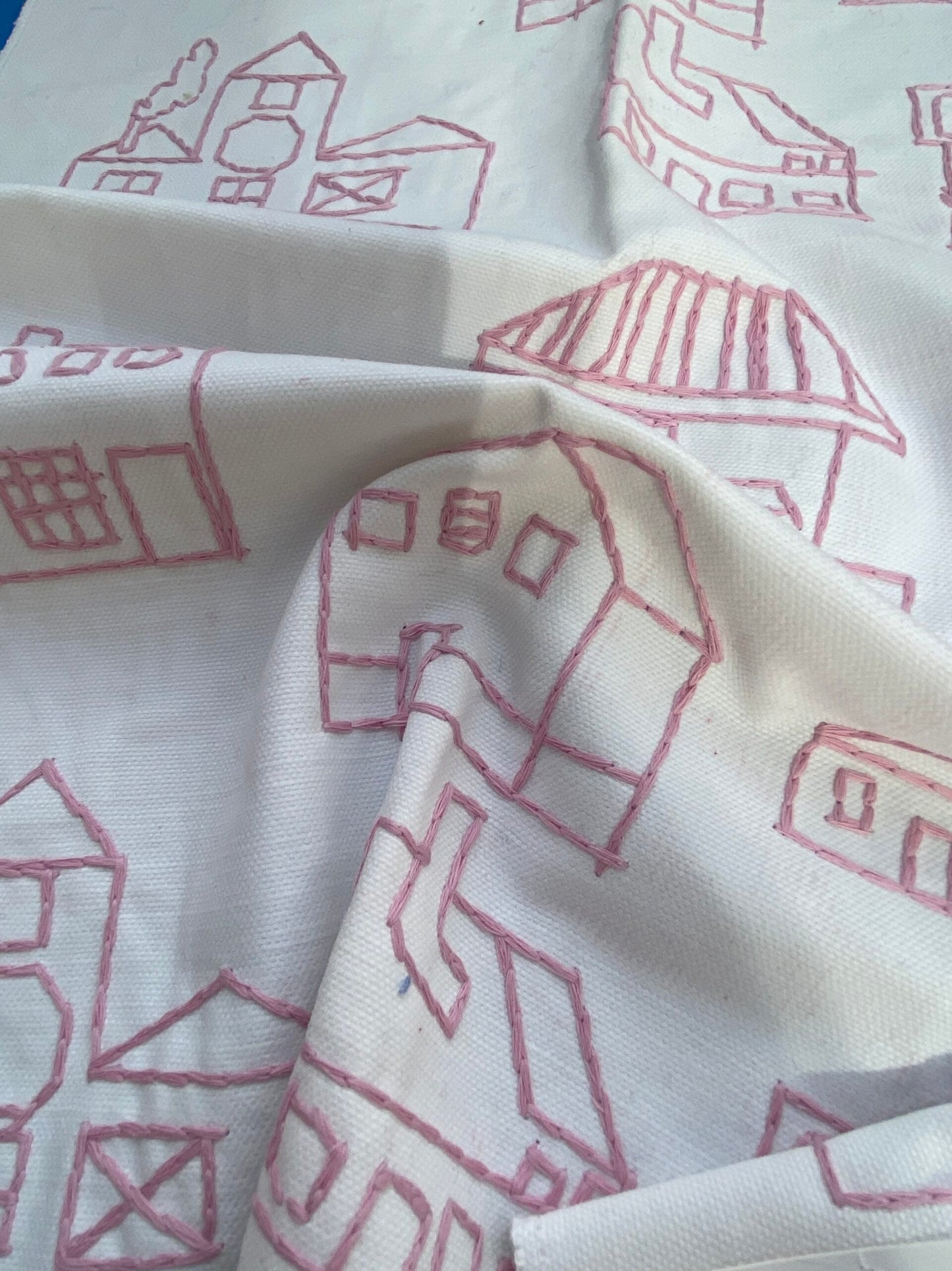 18 Berkbox75 Square Embroidery by Alhambra Coolbaby Pink on White Children MSRP USD 116/Y