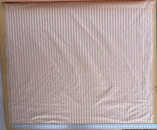 Scalamandre Shirred Stripe Pale Peach Pink MSRPUSD 339/y - By The Yard