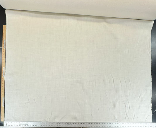 Scalamandre Luxembourg Linen Oyster Cream White Solid Super Heavy MSRP USD284/y