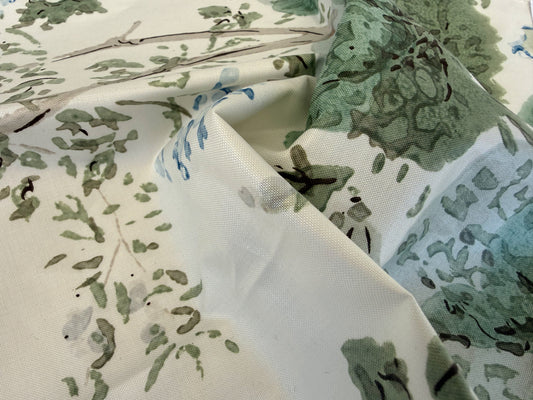 Lee Jofa Hollyhock HDB Grey Sage Cotton Floral Botanical MSRP USD796/y Special Order