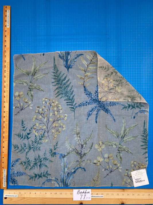 35 Berkbox77 Square Printed Fabrics by Old World Weavers Woodbury Sheer Khaki Beige Floral Print Sheer MSRP USD 100/y