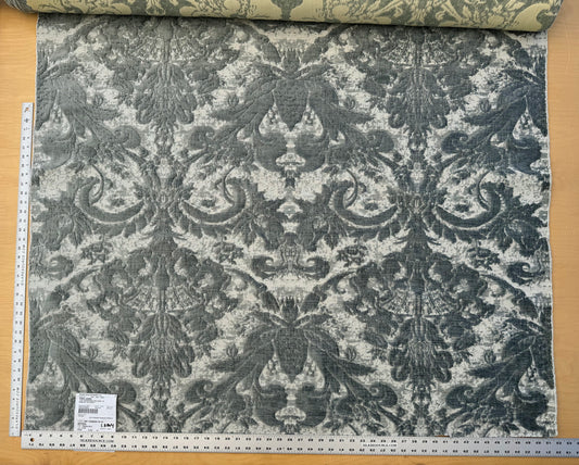 Scalamandre Amadeus Sea Foam Gray Damask Floral MSRP USD188/y