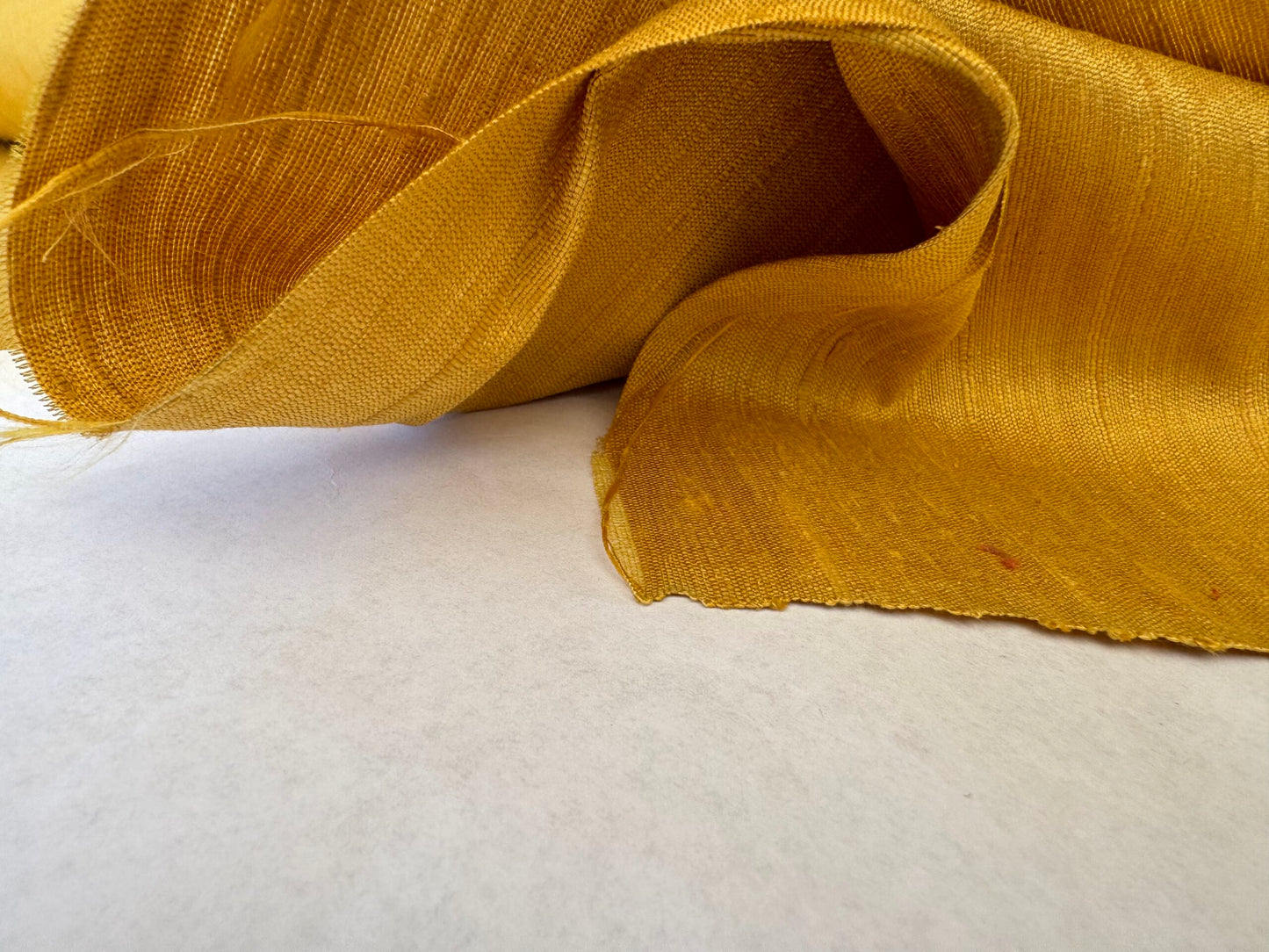 Scalamandre Vienne Texture Amber Golden Yellow Silk Solid Texture MSRP USD 276/y