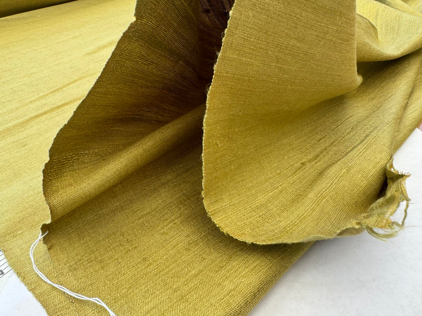 Scalamandre Vienne Texture Olive Green Silk Solid Texture MSRP USD 276/y