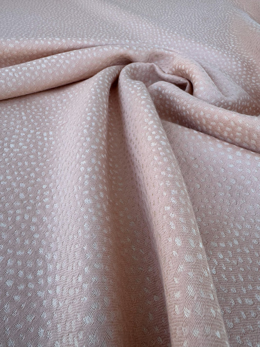 Robert Allen Beacon Hill Speckled Petal Silk Cotton Cashmere Blend in Peach Pink Small Texture