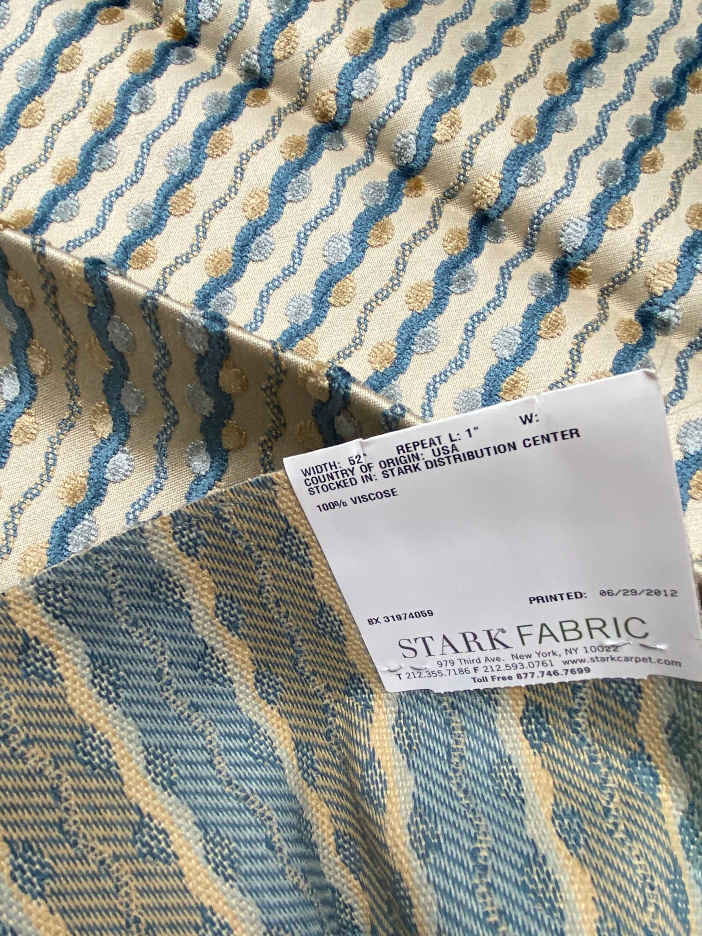 17 Berkbox78 Square Velvet by Old World Weavers Lavina Squiggle Bluejay Blue Beige Dot Circle Stripe Viscose MSRP USD 300/y