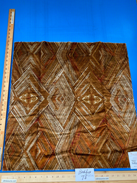 21 Berkbox78 Square Velvet by Aldeco kochi Velvet Marsala Brown Geometric Diamond MSRP USD 300+/y