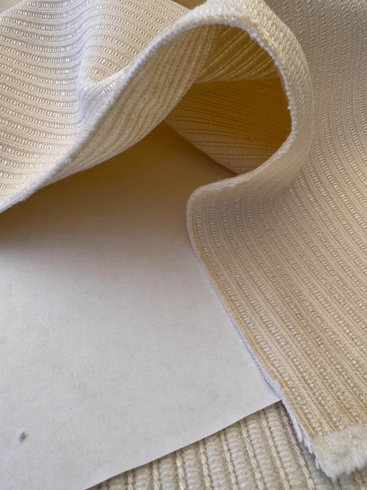 Scalamandre Snow Valley Pure Cream Beige Solid Texture Silk Cotton Linen MSRP USD 178/y