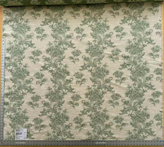 Scalamandre Arles Green Floral Botanical Cotton Linen MSRP USD 196/y