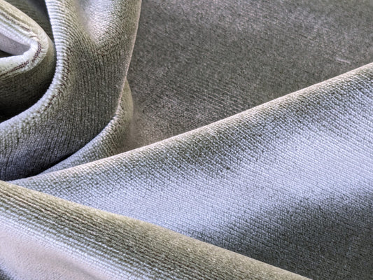 Scalamandre Folio Thyme Green Superb Silk Velvet With Cuddly Silk Pile Yet Durable brown MSRP USD 566/y