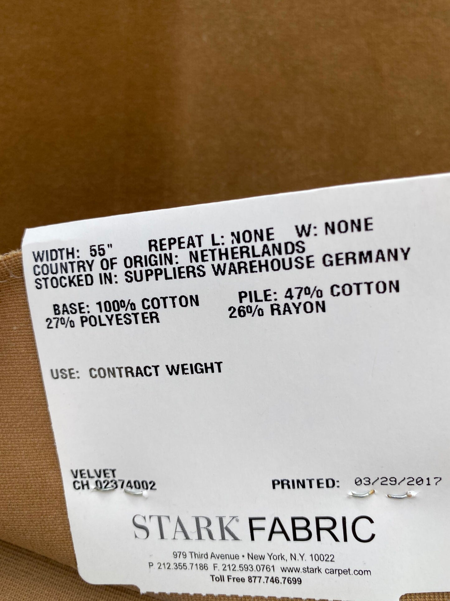 6 Berkbox81 Square Velvet by Christian Fischbacher Visconte II Toffee Brown Solid 26"L X 13"W MSRP USD 300+/y