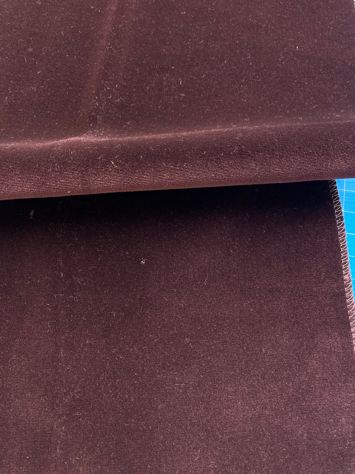 18 Berkbox81 Square Velvet by Christian Fischbacher Visconte II Vine Deep Brown Solid 26"L x 13"W MSRP USD 300+/y