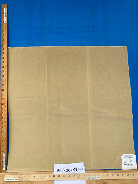 19 Berkbox81 Square Velvet by Christian Fischbacher Visconte II Manilla White Cream Solid 26"L x 26"W MSRP USD 300+/y