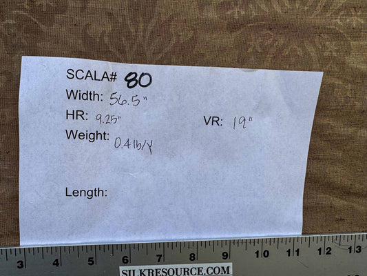 by yard Scalamandre Damask Gold Renaissance Medallion Fortuny Style Reversible