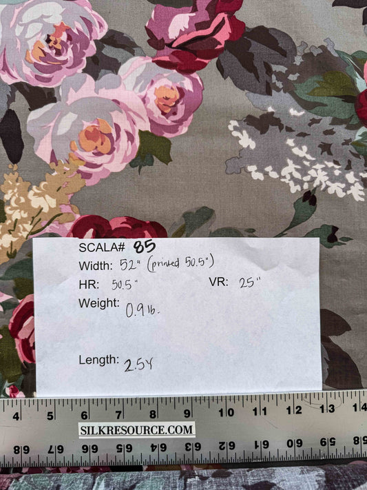 2.5y Scalamandre Eugenie Flowers Botanical Floral Tree Foliage