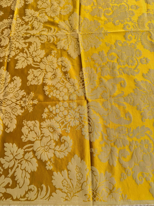Scalamandre French Court Silk Damask - Gold Yellow