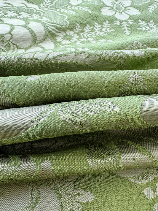 Scalamandre Artichoke Gauffre Damask - Green