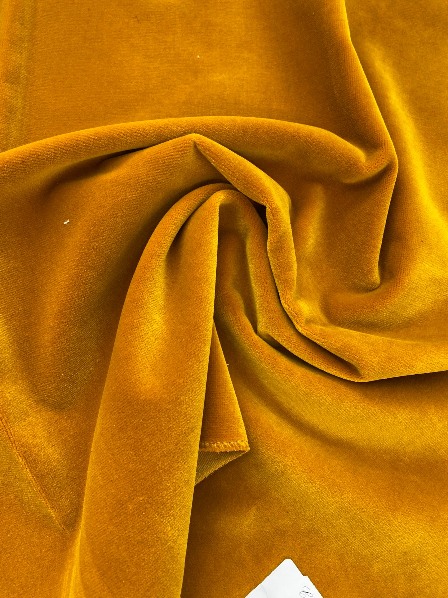 30 Berkbox83 Square Velvet by Christian Fischbacher Visconte II Mustard Yellow Solid 26"L x 26"W MSRP USD 300+/y