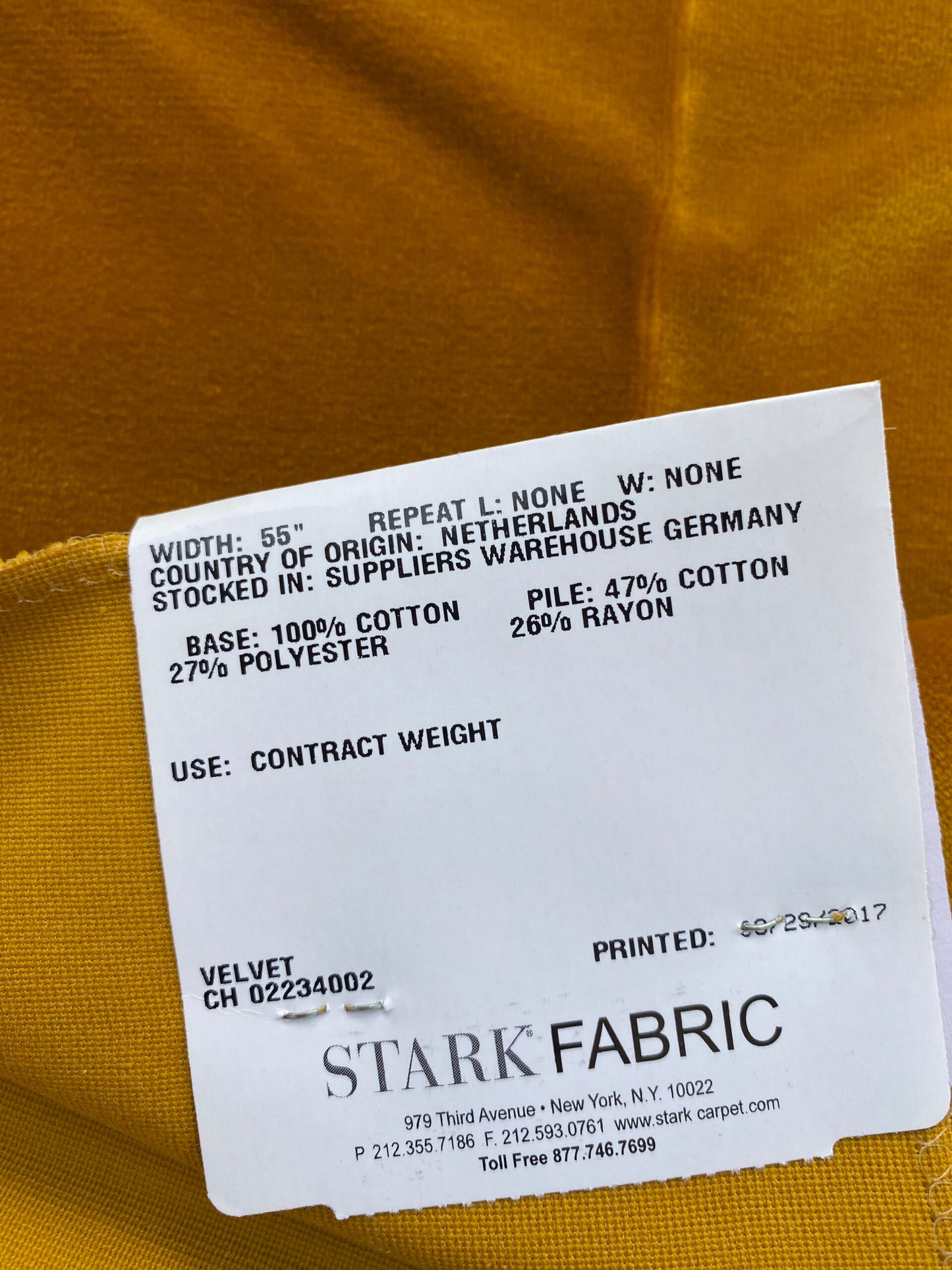 31 Berkbox83 Square Velvet by Christian Fischbacher Visconte II Mustard Yellow Solid 27"L x 26"W MSRP USD 300+/y