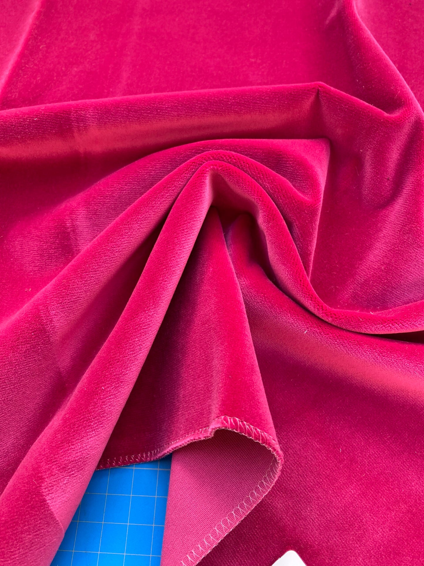 32 Berkbox83 Square Velvet by Christian Fischbacher Visconte II Begonia Pink Solid 26"L x 26"W MSRP USD 300+/y