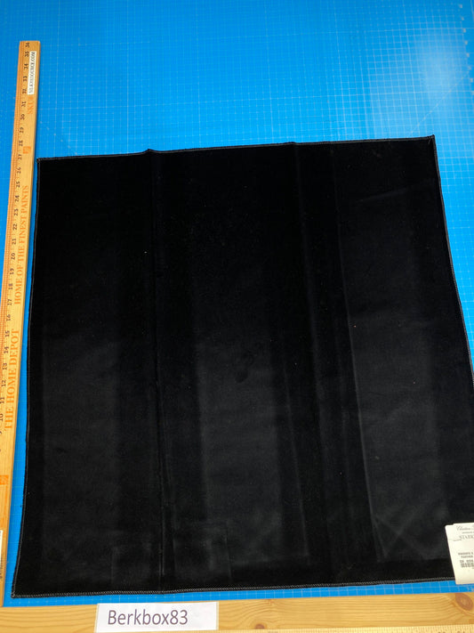 33 Berkbox83 Square Velvet by Christian Fischbacher Visconte II Panther Black Solid 26"L x 26"W MSRP USD 300+/y