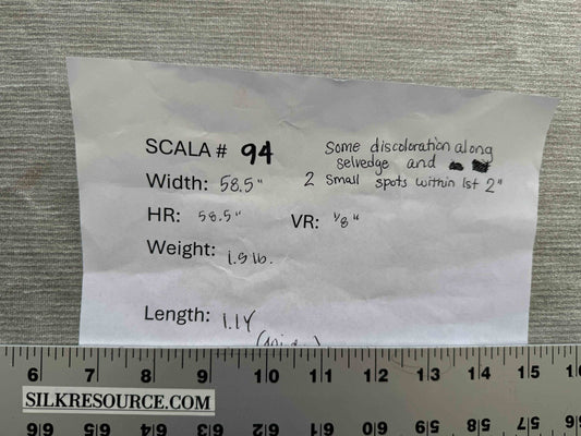 1 yard Scalamandre Solid Gray Strie Upholstery