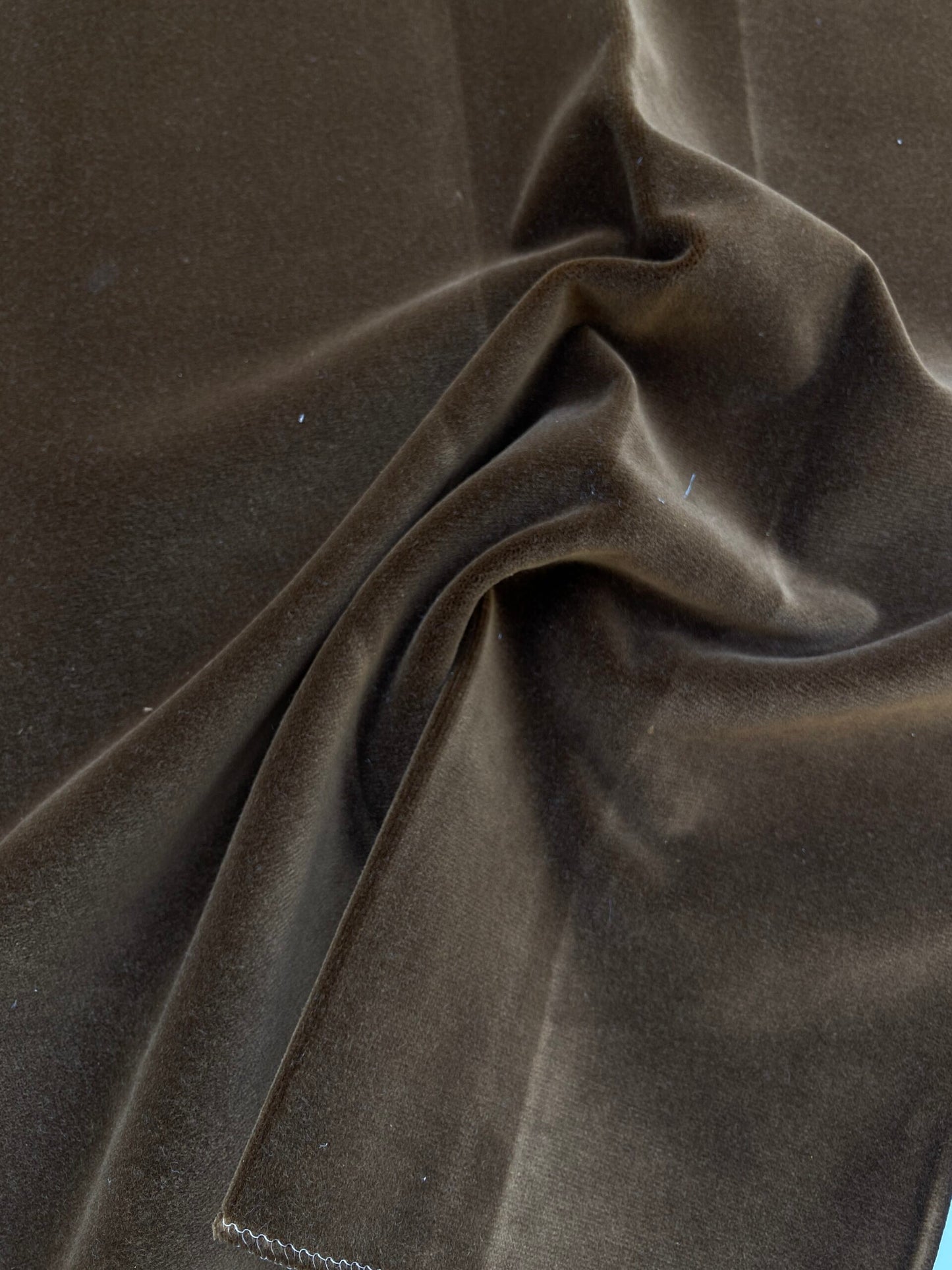 7 Berkbox84 Square Velvet by Christian Fischbacher Visconte II Mink Brown Solid 26"L x 26"W MSRP USD 300+/y