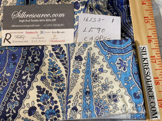 Scalamandre Square Jaipur Paisley - Blue